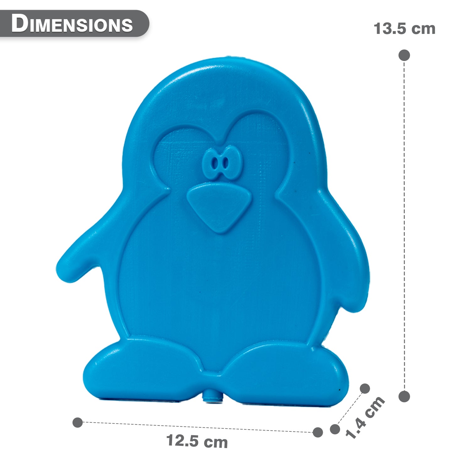 EAZY KIDS - Ice Packs for Lunch bags - Set of 4 - Blue