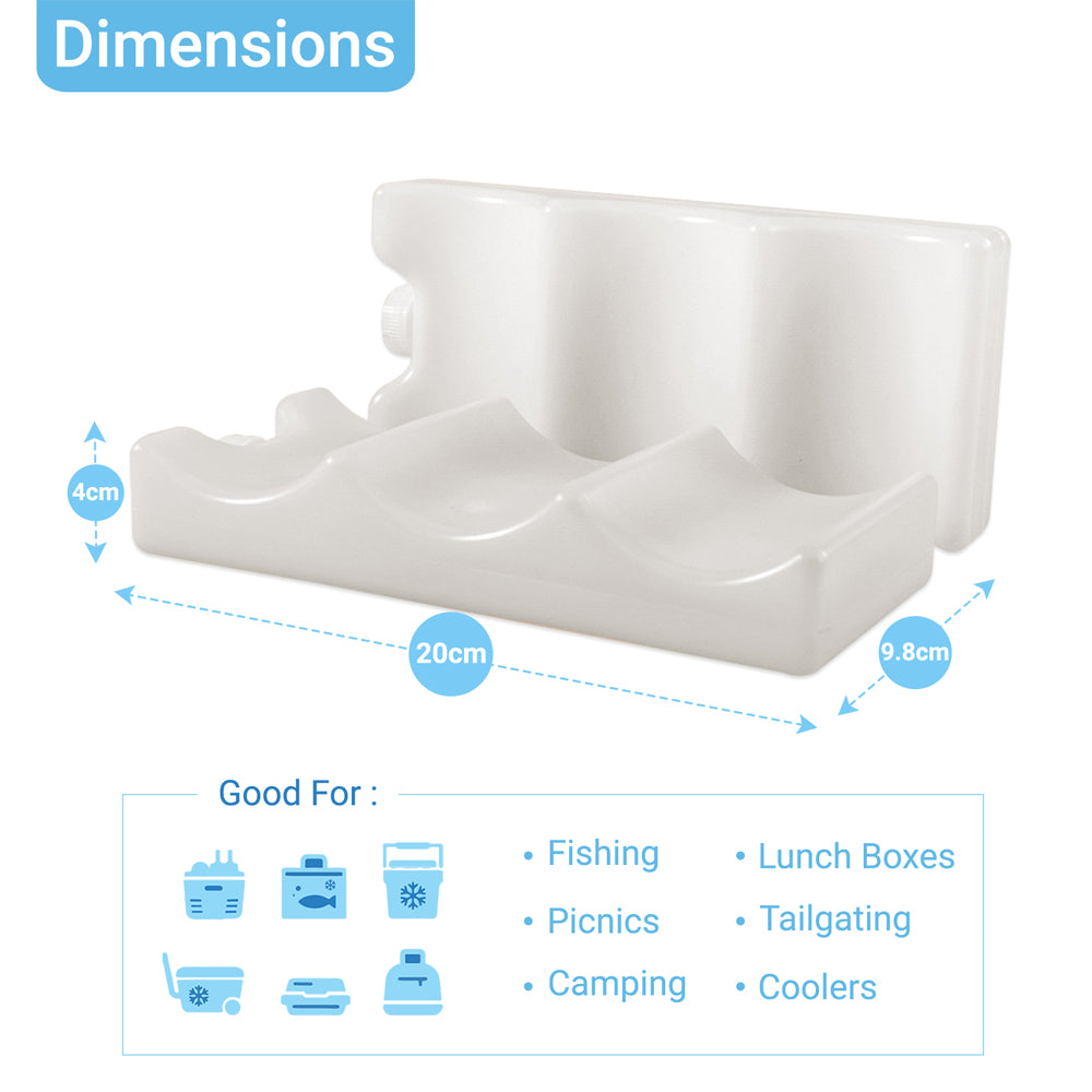 Eazy Kids Ice Pack Set of 2 - White