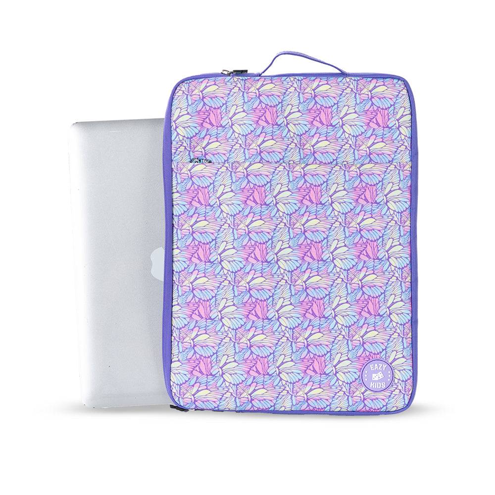 Eazy Kids Laptop/Tablet Sleeve - Butterfly Purple