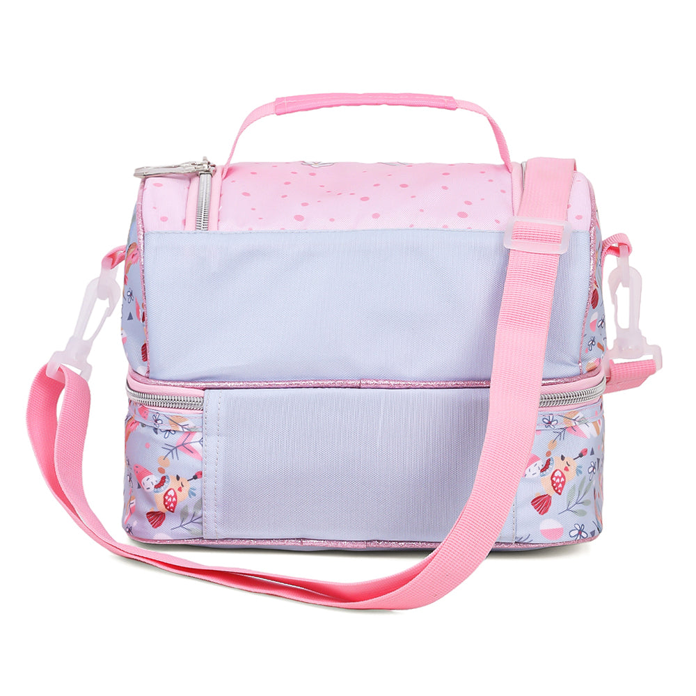 EAZY KIDS Dual Compartment Lunch Bag Love - Pink