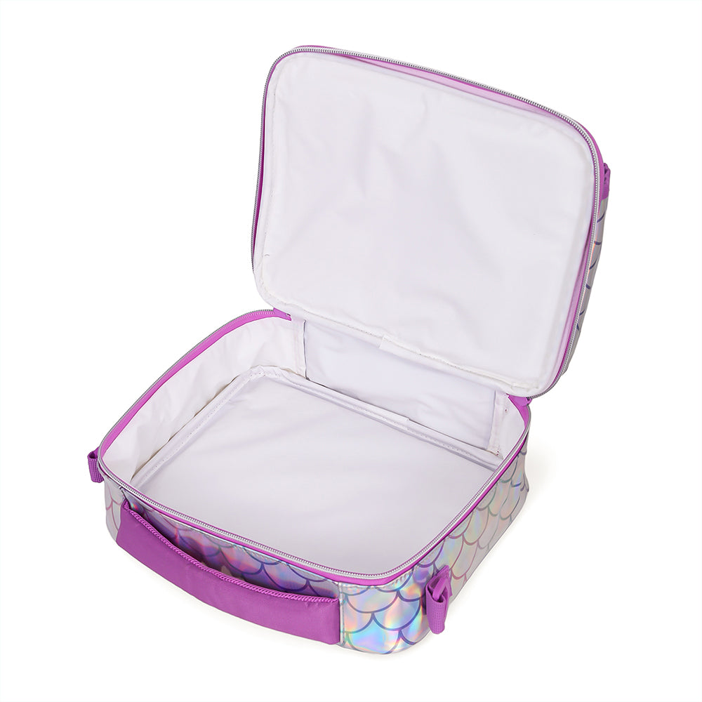 EAZY KIDS Bottle/Lunch Bag Mermaid Chrome - Purple