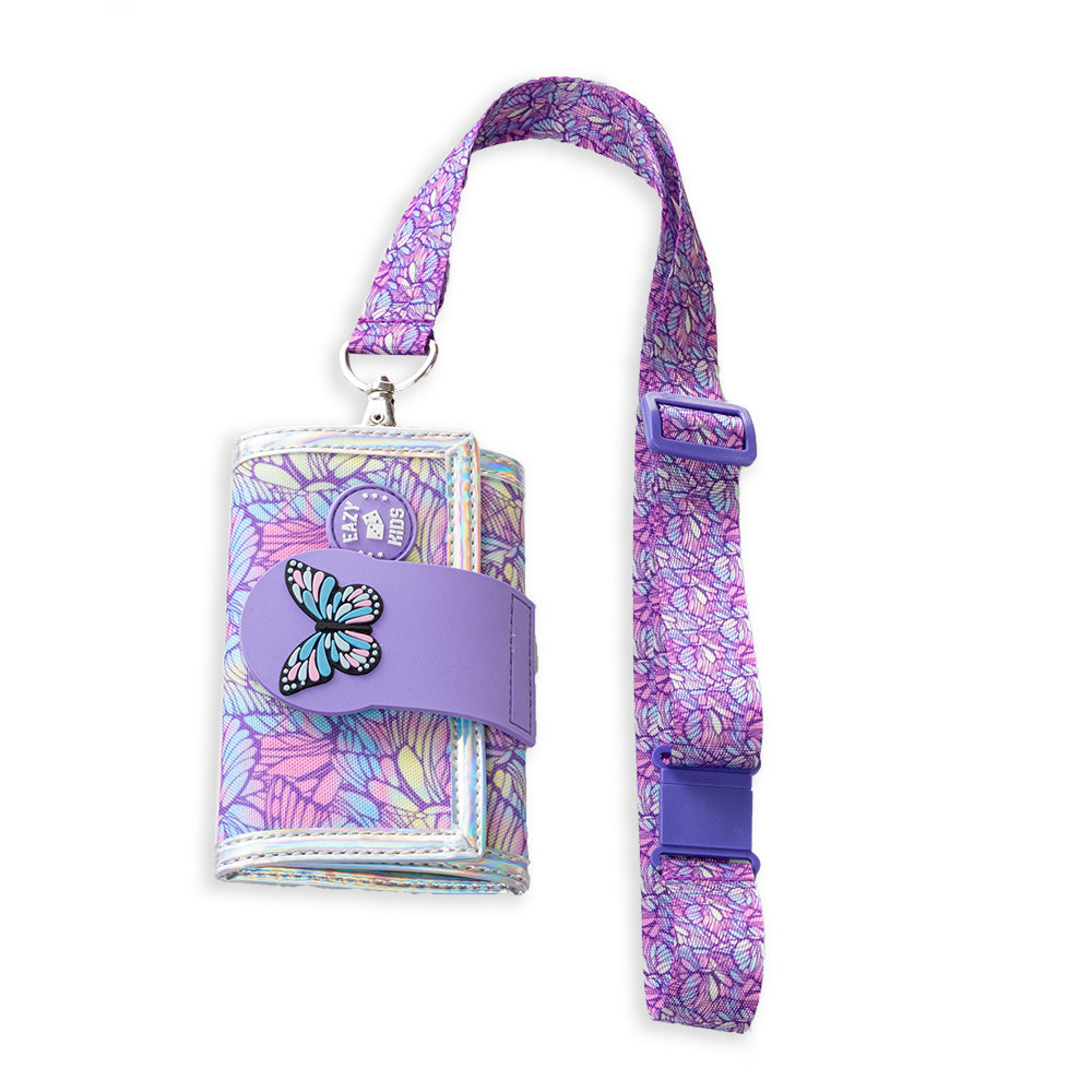 Eazy Kids Wallet - Butterfly Purple