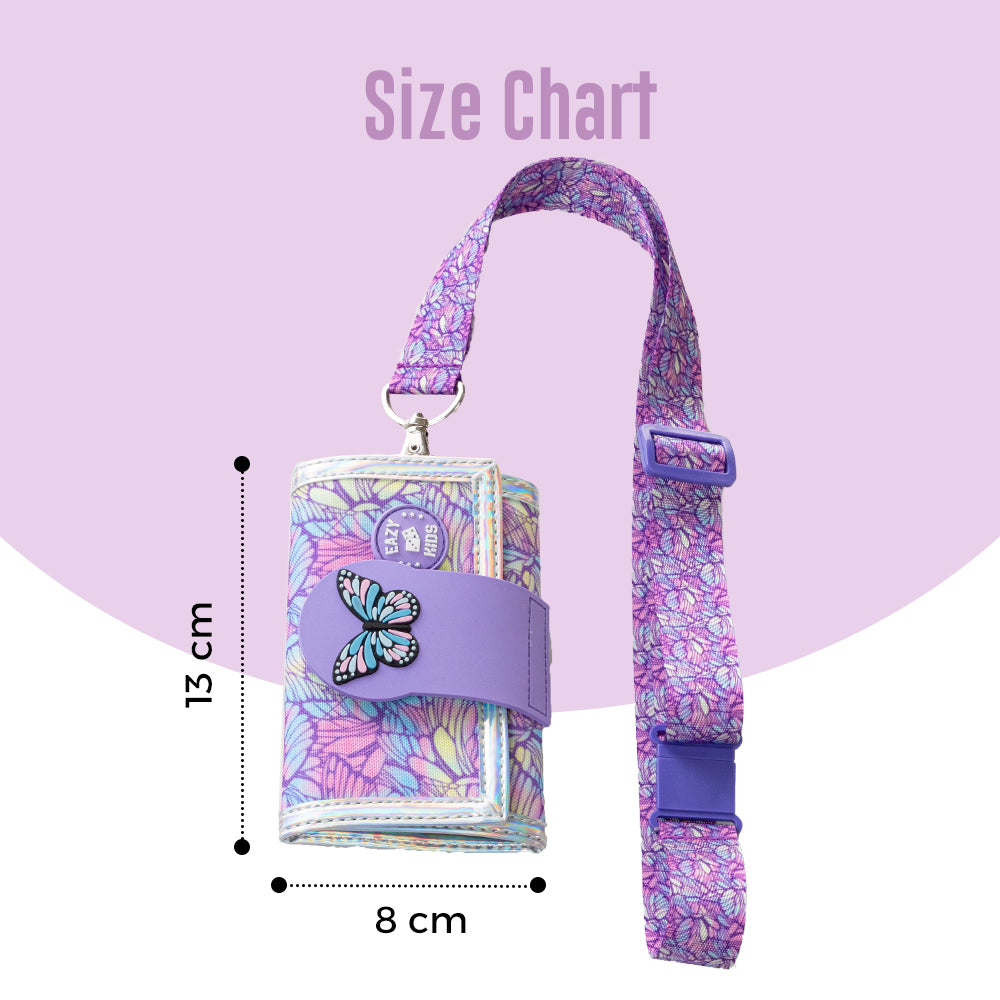 Eazy Kids Wallet - Butterfly Purple