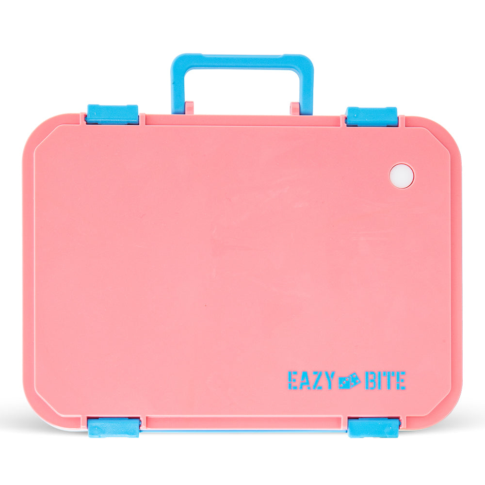 Eazy Kids Stainless Steel Lunch Box for Kids – 800ml with 150ml Food Jar- Pink