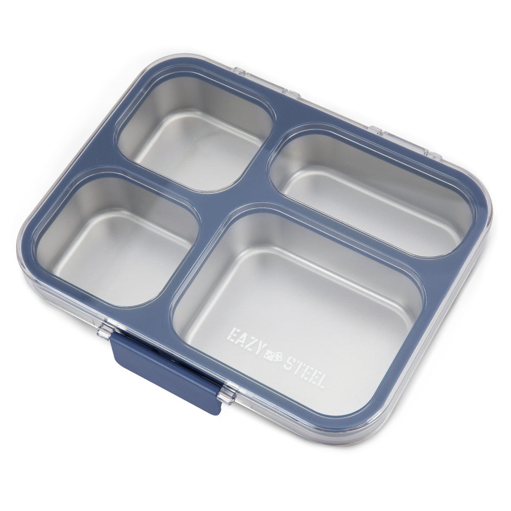 Eazy Kids Stainless Steel Bento Lunch Box w/ Tritan Lid,Blue