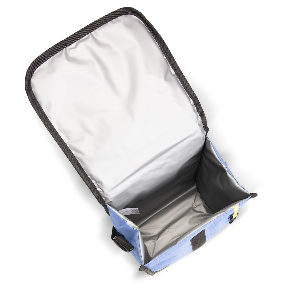 EAZY KIDS Lunch Bag – Insulated, Foldable & Stylish (Blue & Olive)