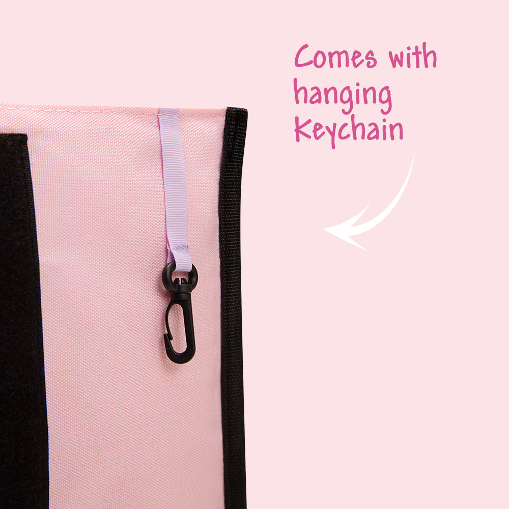 EAZY KIDS Lunch Bag – Insulated, Foldable & Stylish (Pink & Lavender)