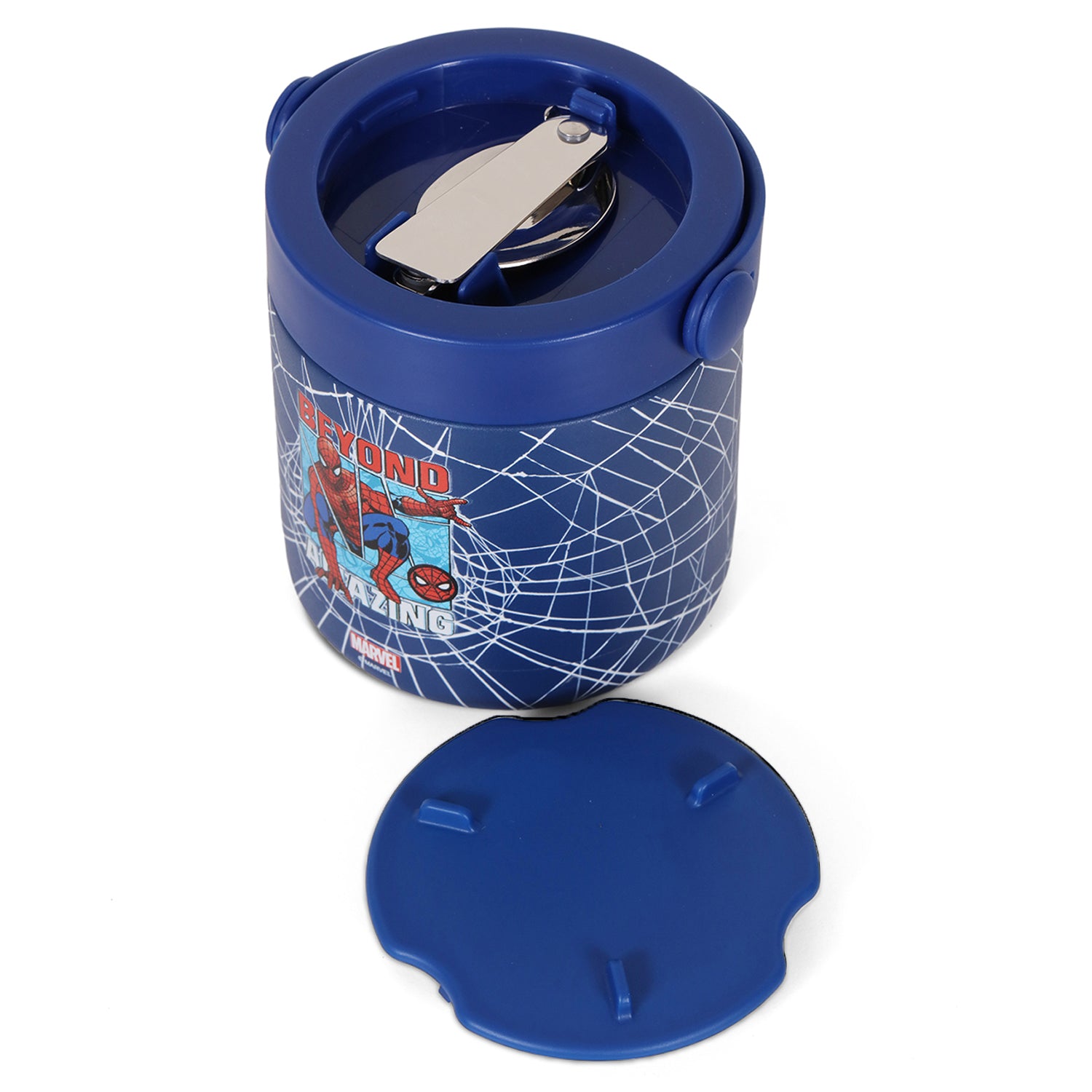 Marvel Beyond Amazing Spider - Man Stainless Steel Insulated Food Jar - Blue(350ml)