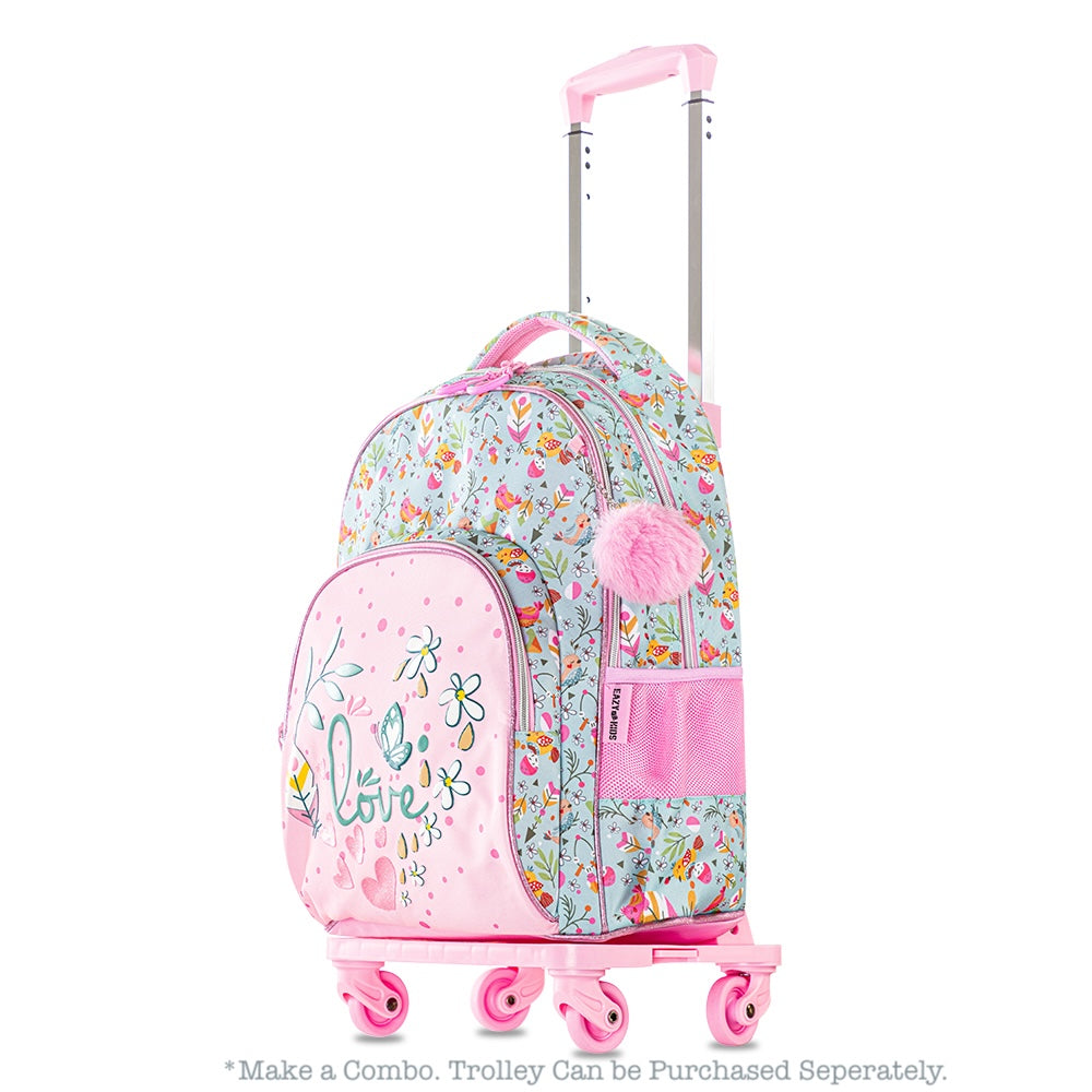 مجموعة حقائب مدرسية من إيزي كيدز، مقاس 17 بوصة، قطعتين مع جراب أقلام - وردي غامق