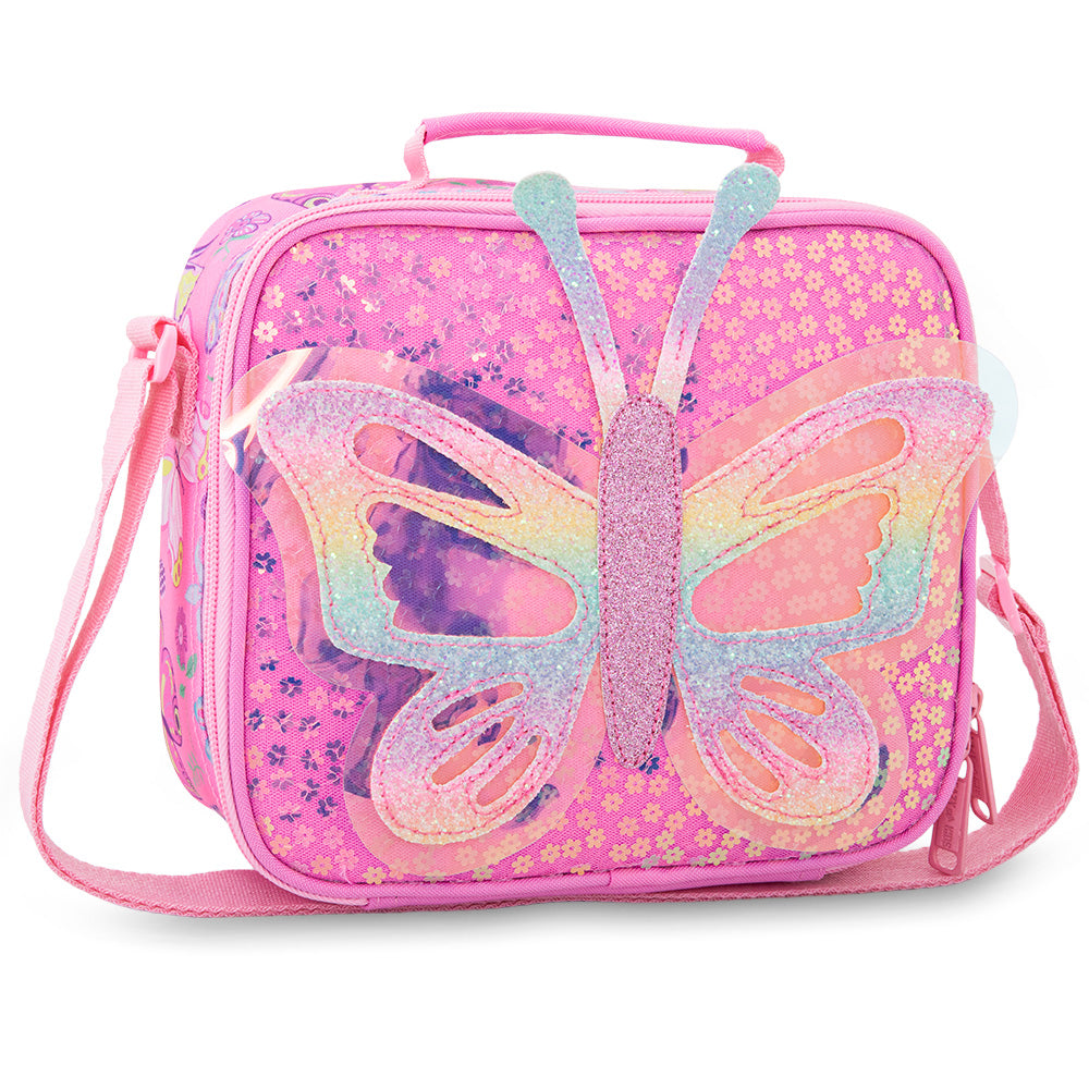 Eazy Kids 17” 3-Piece Trolley School Backpack Set for Kids – Backpack with Lunch Bag & Pencil Case, Pink