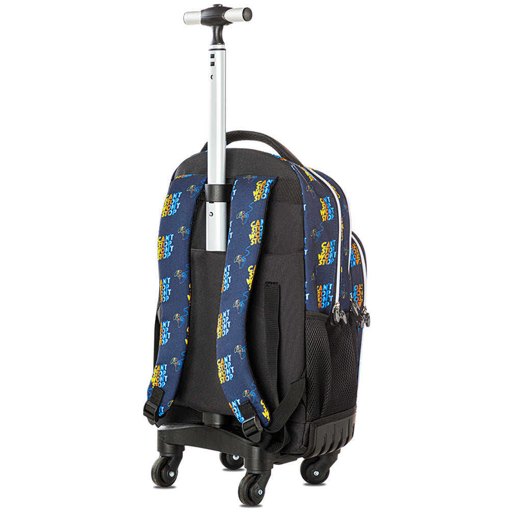 EAZY KIDS 18 inch 4-Wheel Trolley School Set w/Lunch Bag and Pencil case – Gamer Edition