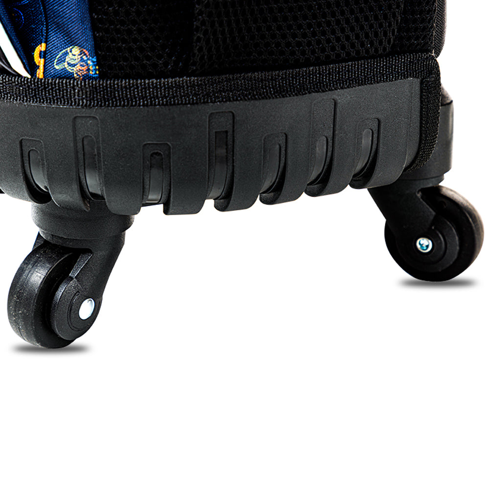 EAZY KIDS 18 inch 4-Wheel Trolley School Set w/Lunch Bag and Pencil case – Gamer Edition