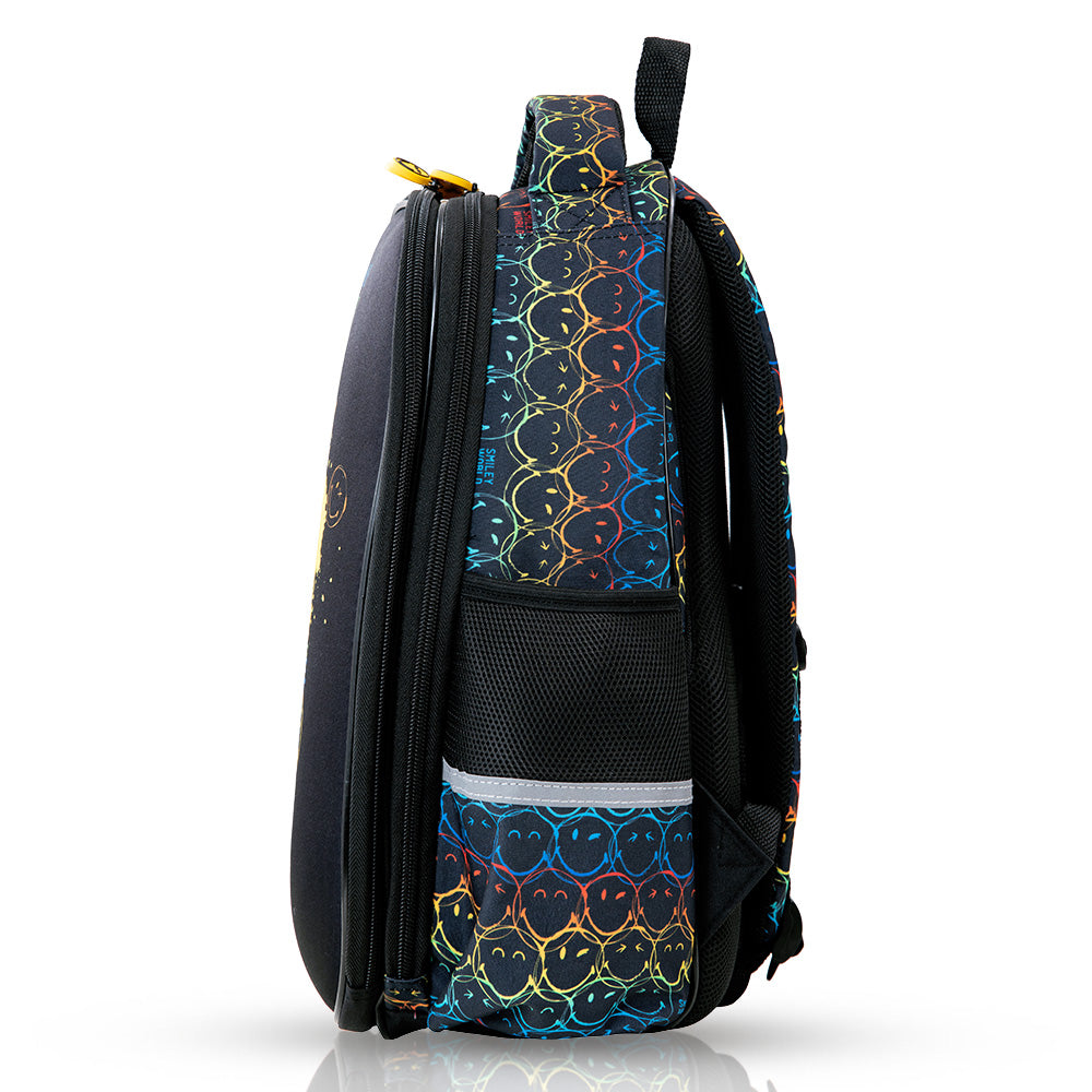 مجموعة من 3 حقائب مدرسية من إيزي كيدز، مقاس 17 بوصة، مع حقيبة غداء وحافظة أقلام رائعة - لون أسود