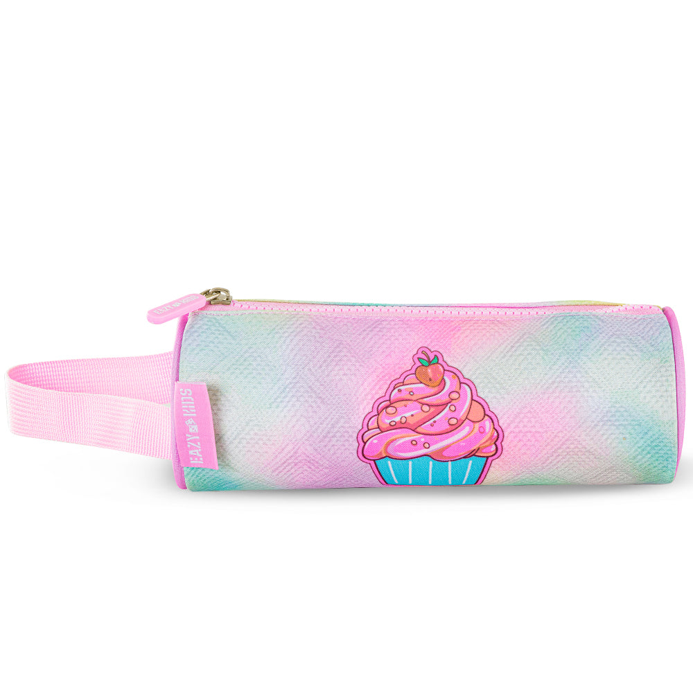 EAZY KIDS 17 inch Set of 3 Backpack w/Lunch Bag and Pencil Case - Sugar Pop Pink