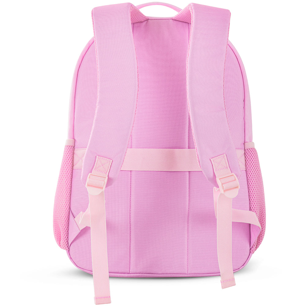 EAZY KIDS 17 inch Set of 3 Backpack w/Lunch Bag and Pencil Case - Sugar Pop Pink