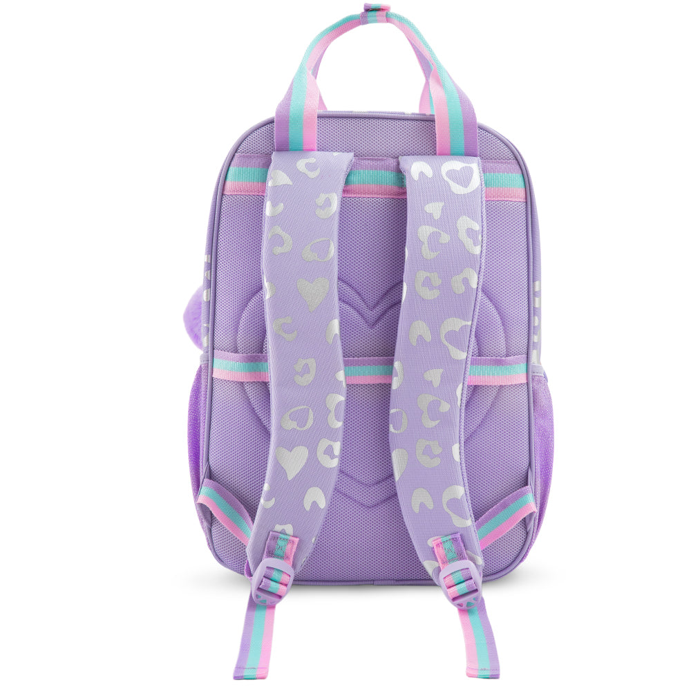 Eazy Kids Personalized 17” 3-Piece School Backpack Set for Kids – Backpack with Lunch Bag & Pencil Case, Purple