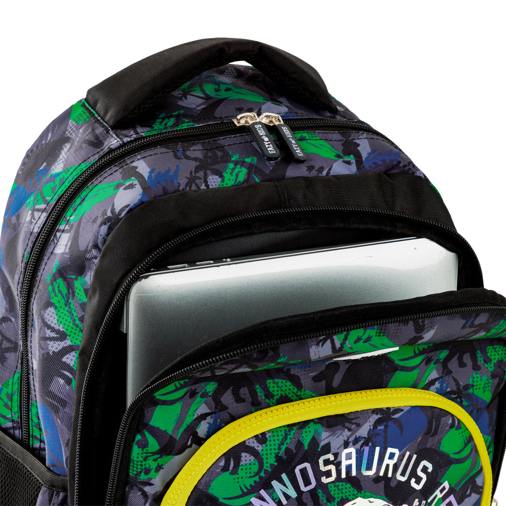 EAZY KIDS 17 inch Set of 3 Backpack w/Lunch Bag and Pencil Case - T-Rex