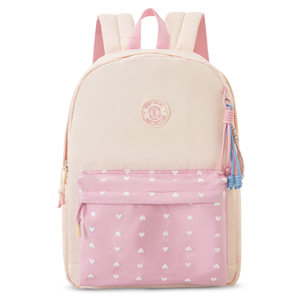 Eazy Kids 16.5” School Backpack with Laptop Compartment – Lightweight Design, Blush Rush