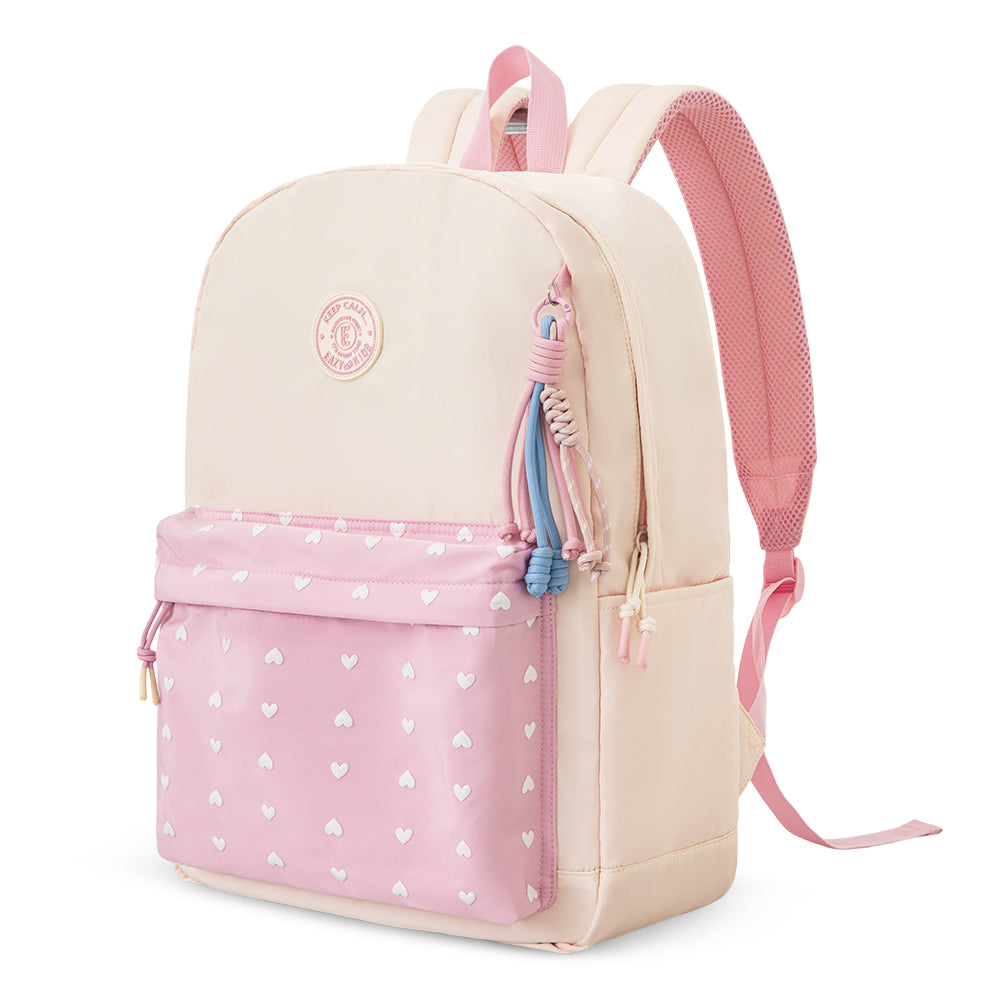 Eazy Kids 16.5” School Backpack with Laptop Compartment – Lightweight Design, Blush Rush