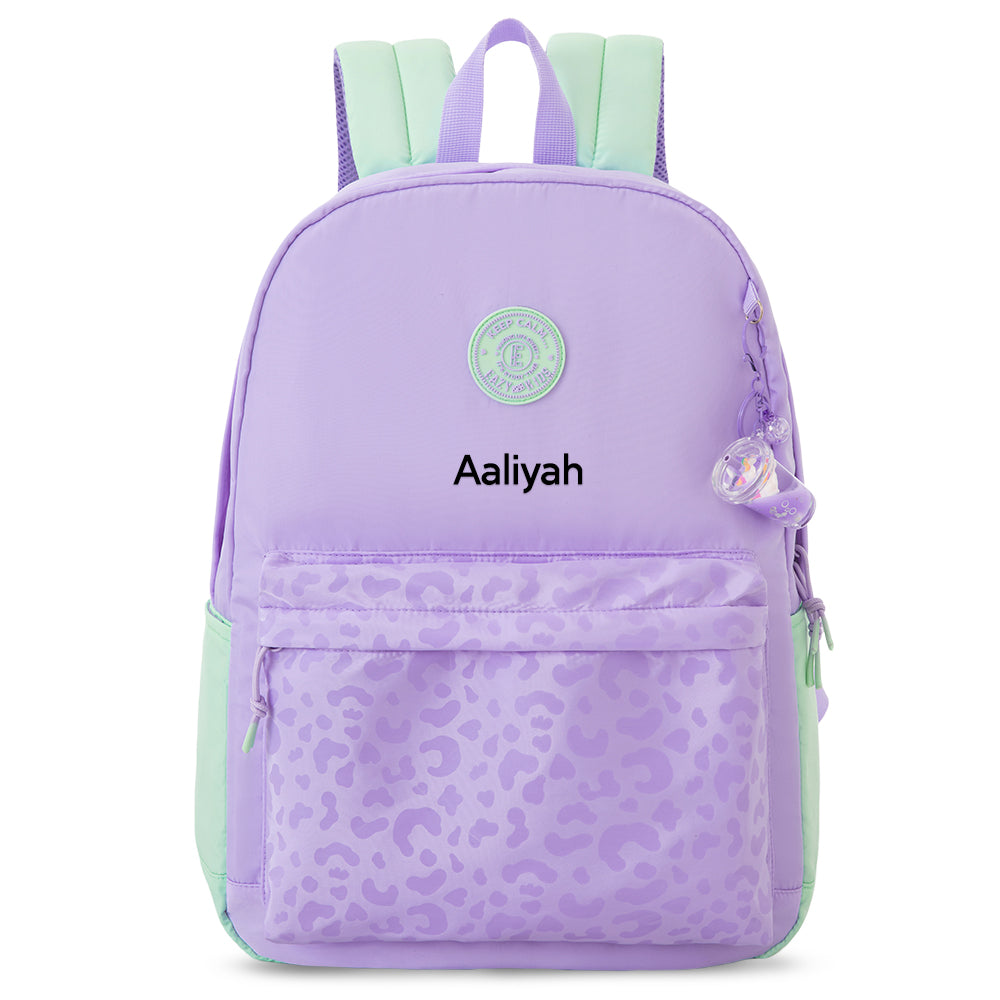 Eazy Kids Personalized 16.5” School Backpack with Laptop Compartment – Lightweight Design,Glow Backpack