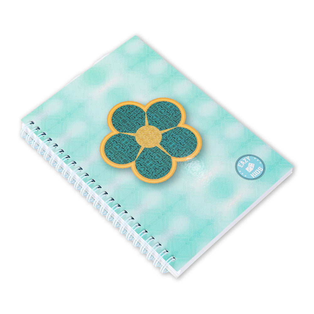 Eazy Kids Spiral Diary - Daisy Flower Green