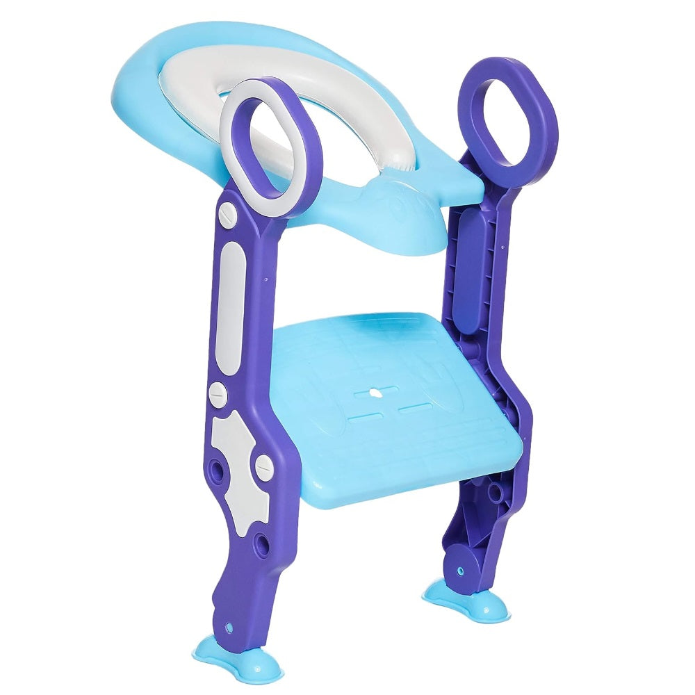 Eazy Kids Step Stool Foldable Potty Trainer Seat - Blue