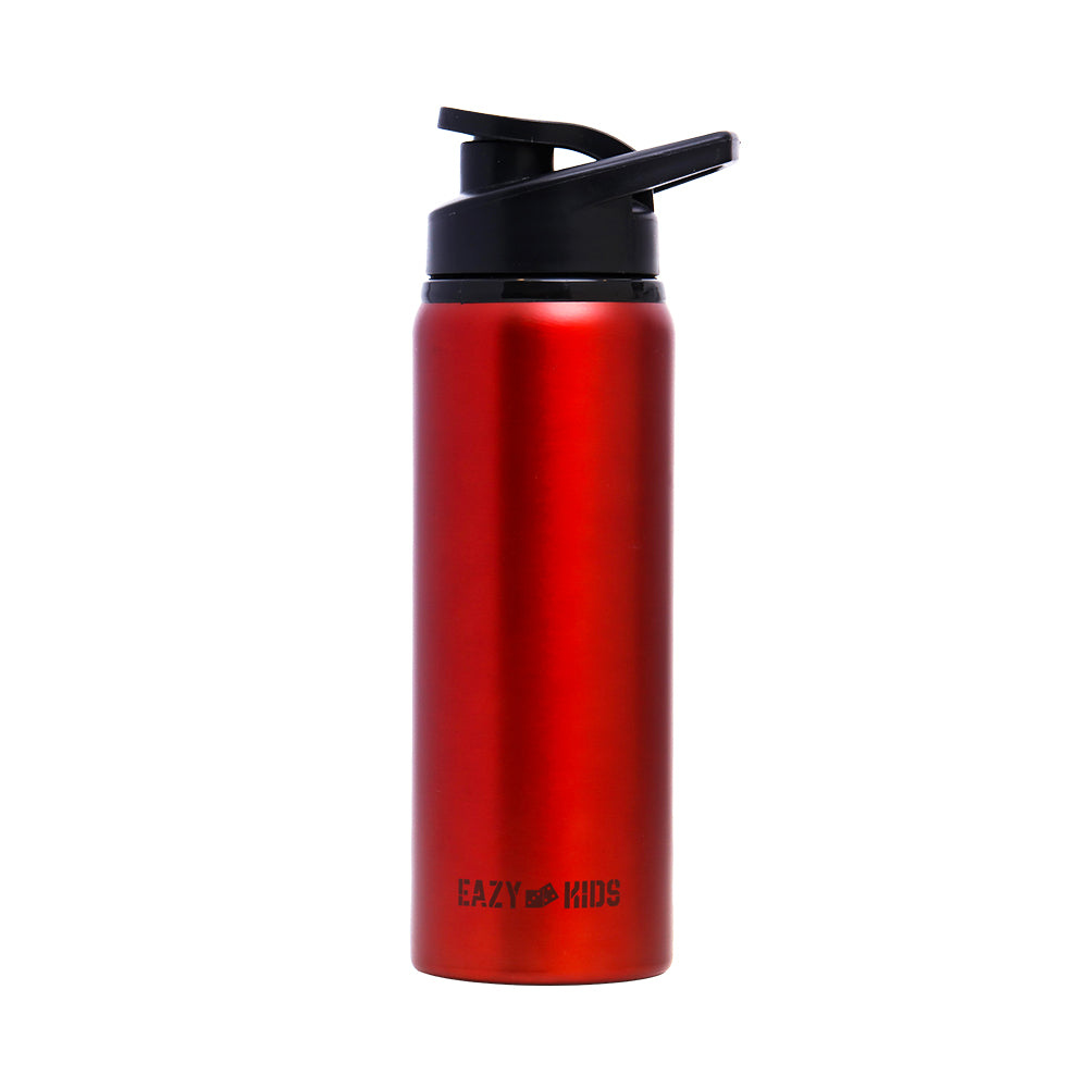 EAZY KIDS Stainless Steel Sports Water Bottle - Red, 700ml