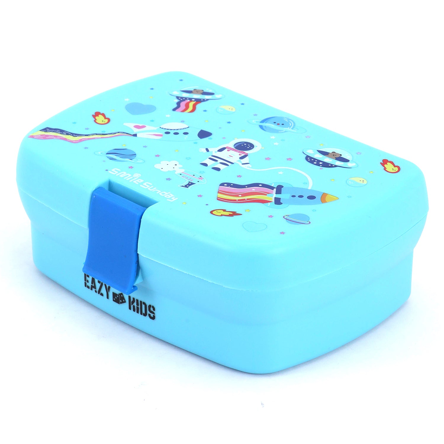 EAZY KIDS Bento Lunch Box - Space Blue