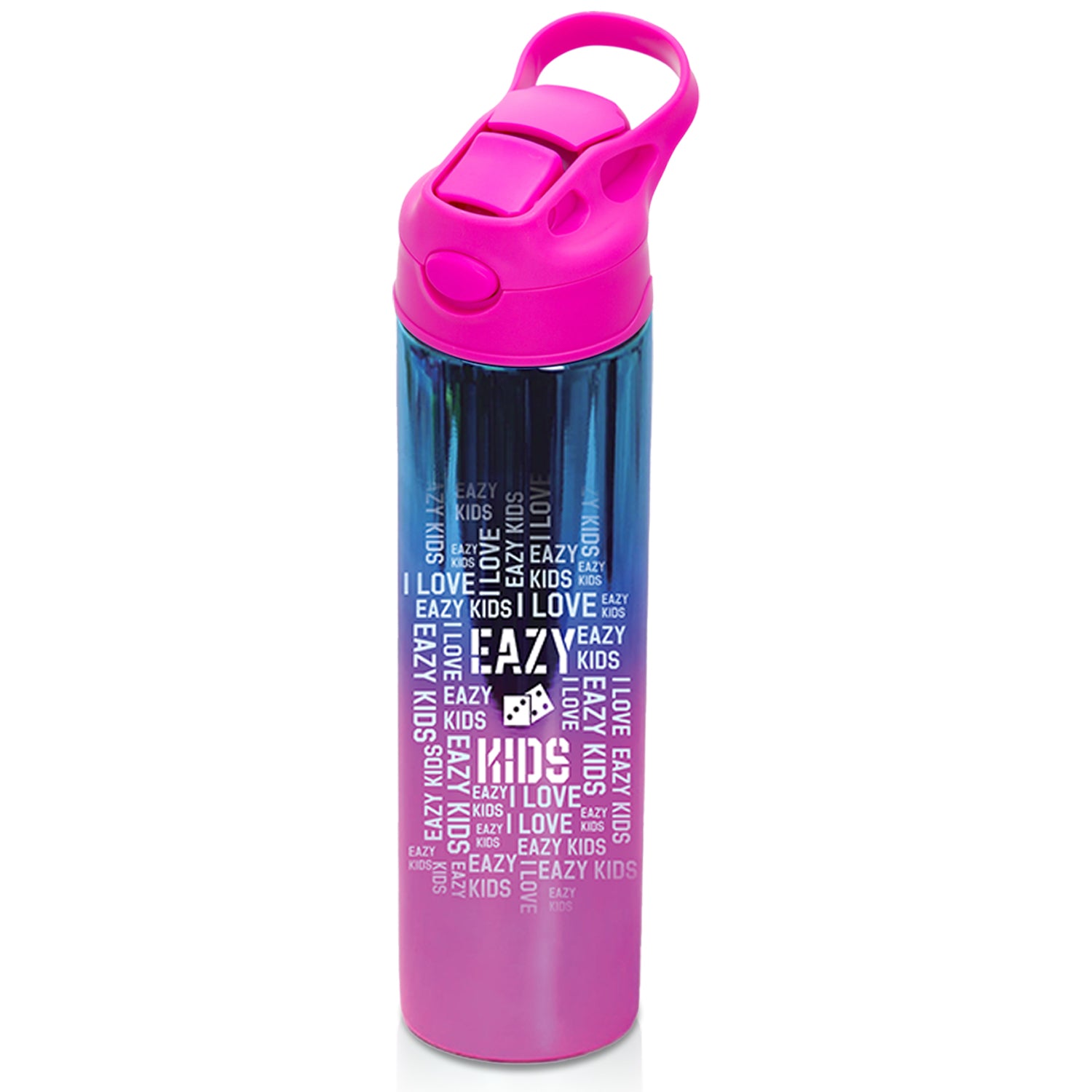 EAZY KIDS Double wall Stainless Steel Water Bottle - Pink(530ml)