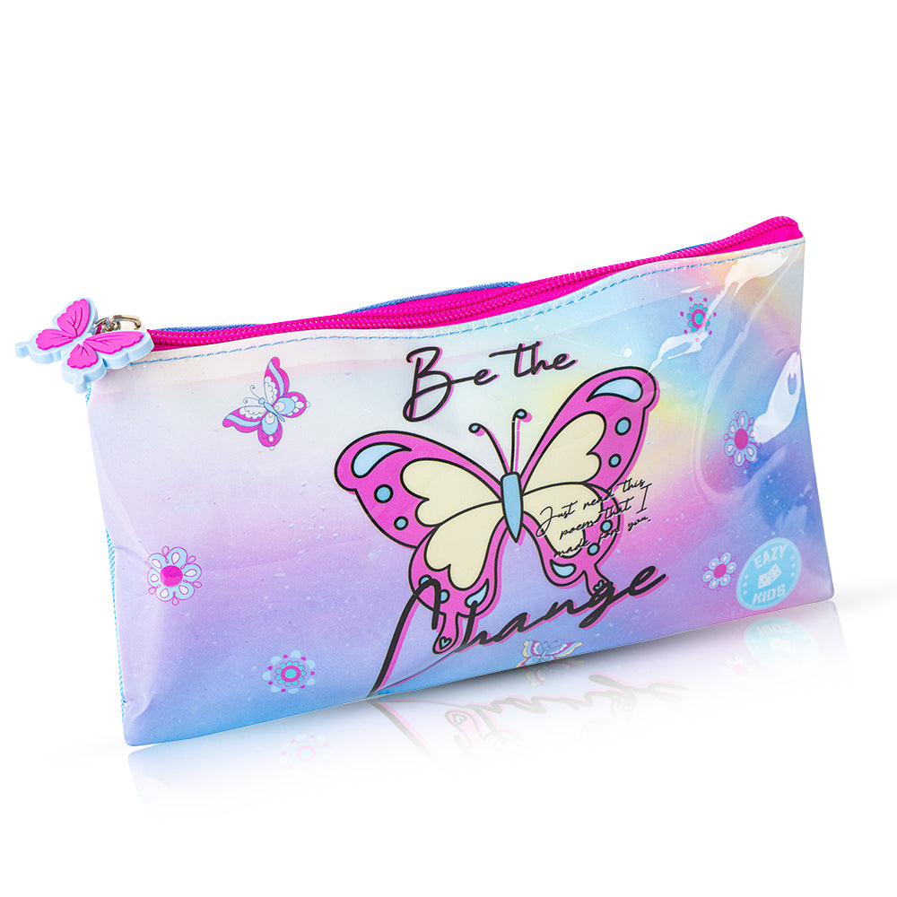 EAZY KIDS Set of 5 Trolley 16 inch School Bag Combo - Butterfly