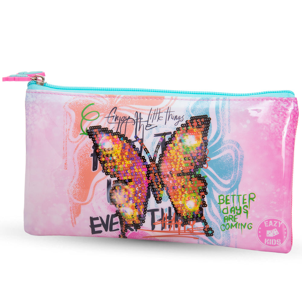 Eazy Kids Set of 5 Trolley 16" School Bag Combo - Butterfly Mint