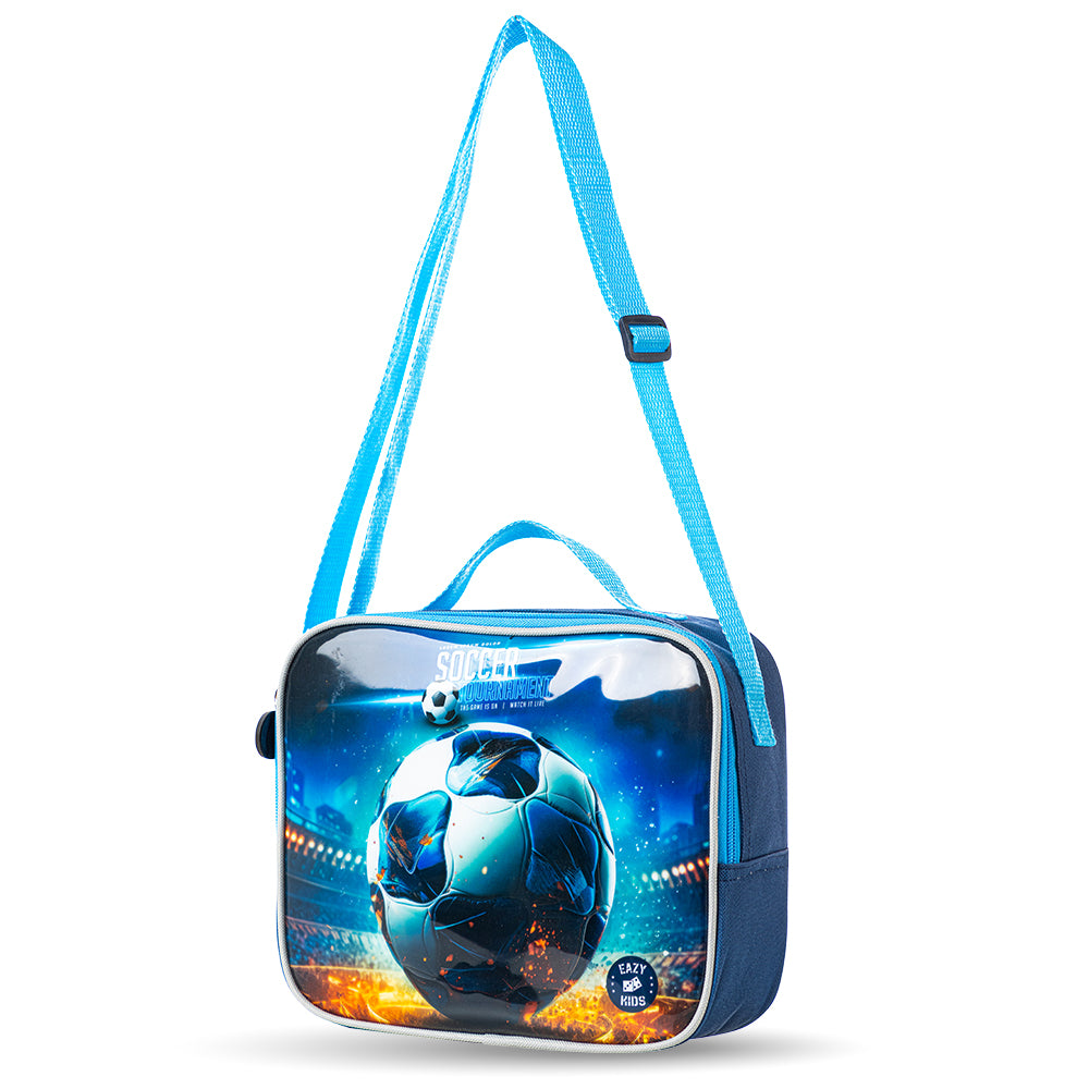 EAZY KIDS Set of 5 Trolley 16 inch School Bag Combo - Football