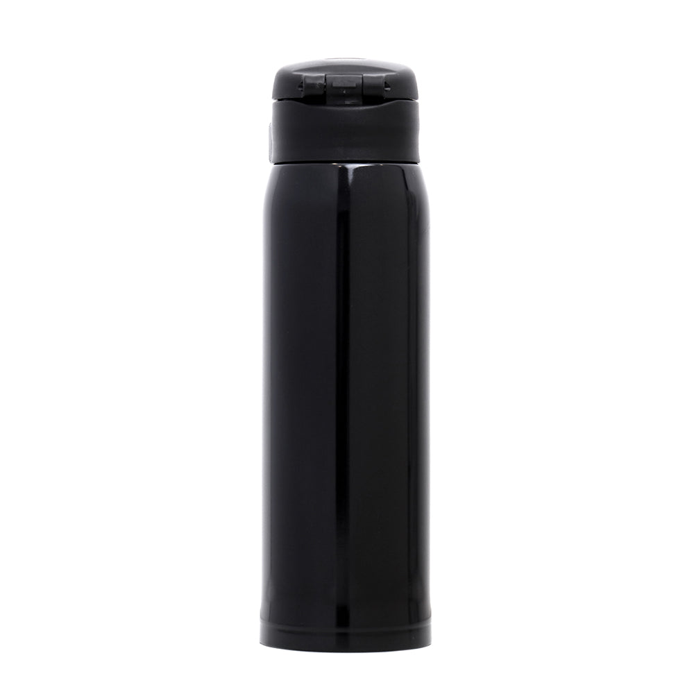 EAZY KIDS Insulated Travel Water Bottle - Black, 500ml