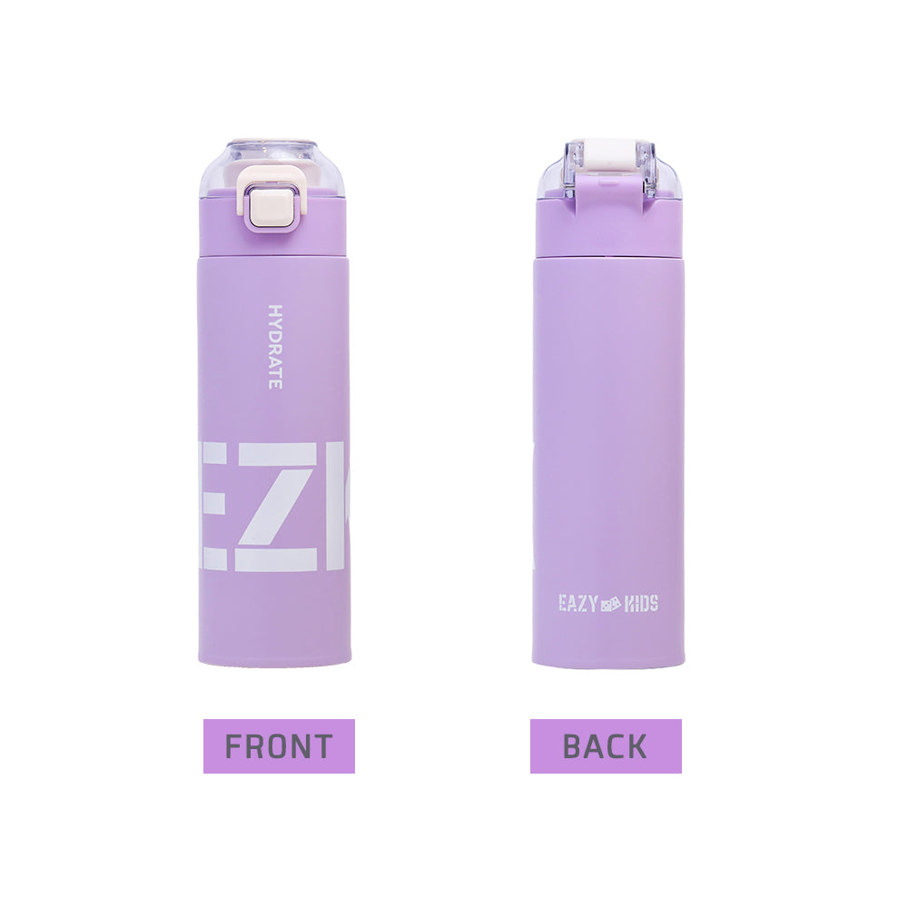 EAZY KIDS Insulated Travel Water Bottle - Purple, 550ml