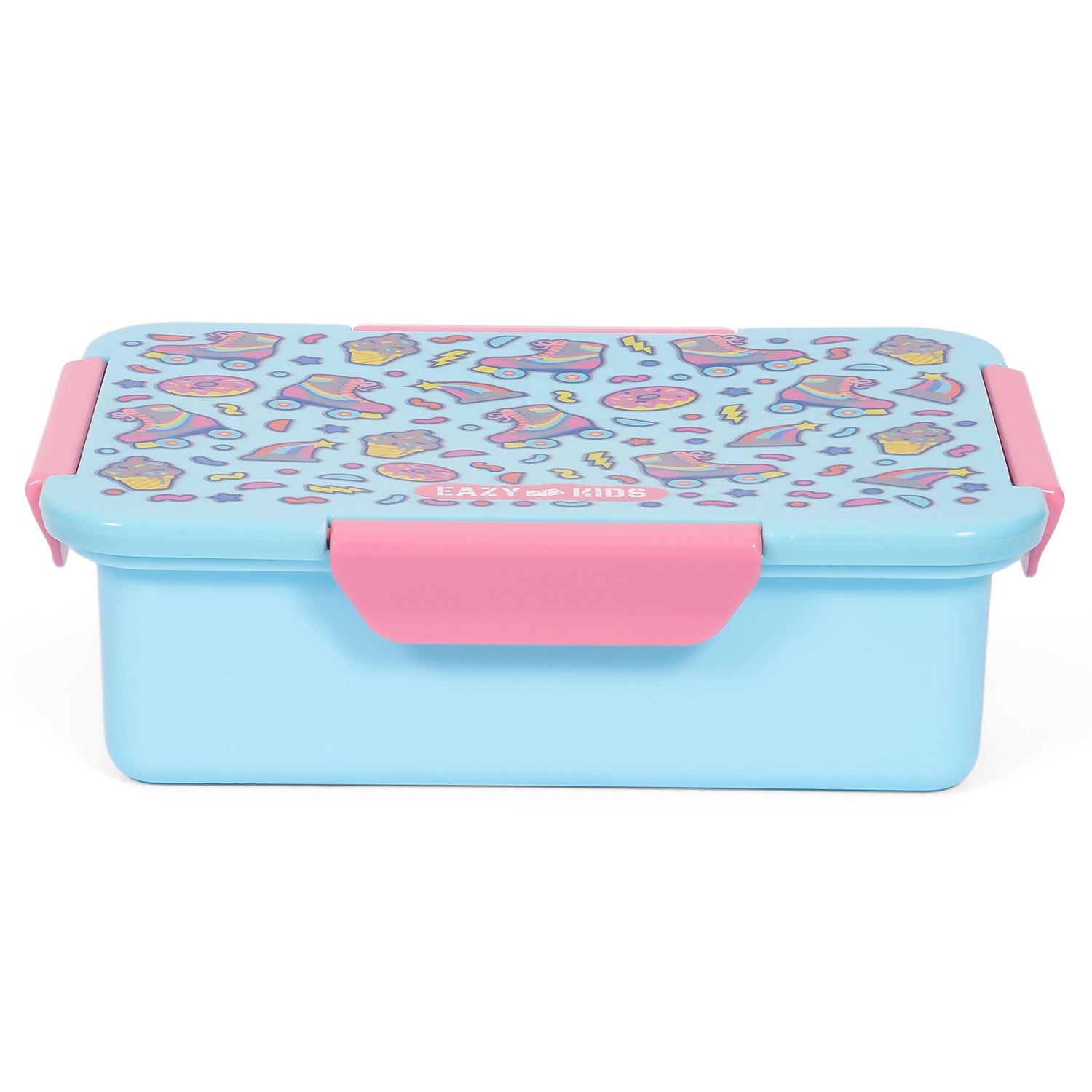 EAZY KIDS 1/2/3/4 Compartment Convertible Bento Lunch Box Gen Z Skater - Blue 850ml