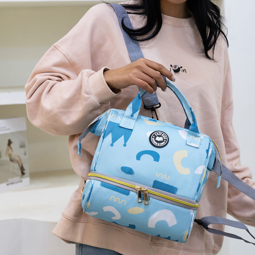 EAZY KIDS Bento Vibes Lunch Bag - Blue