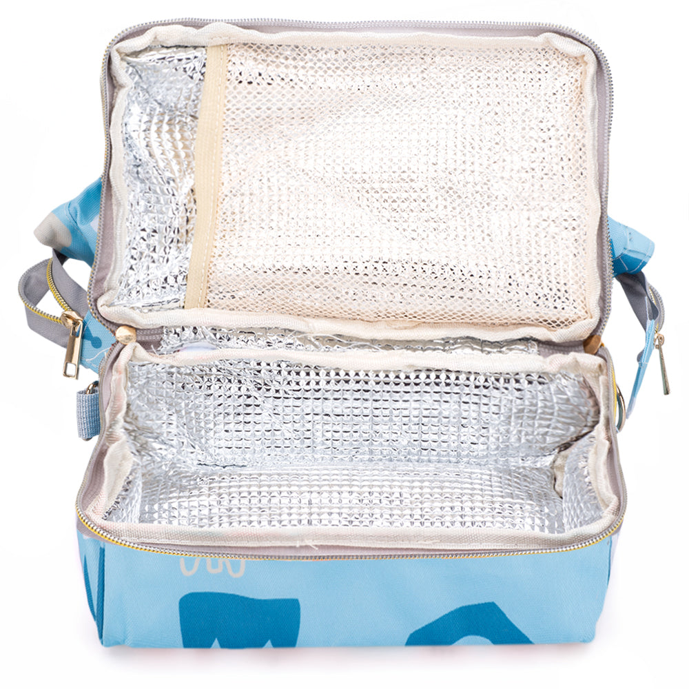 EAZY KIDS Bento Vibes Lunch Bag - Blue
