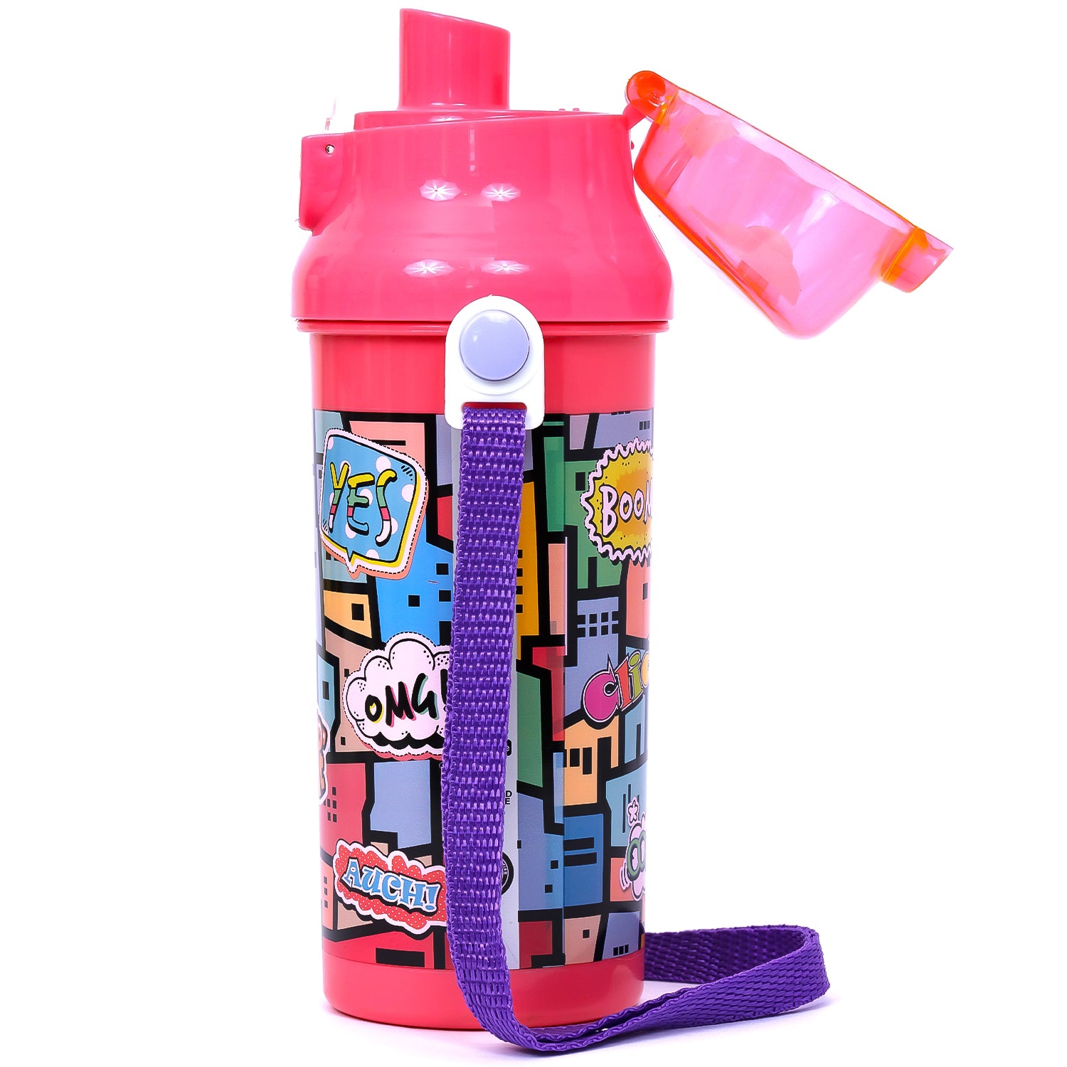 EAZY KIDS Water Bottle 600ml - Pink