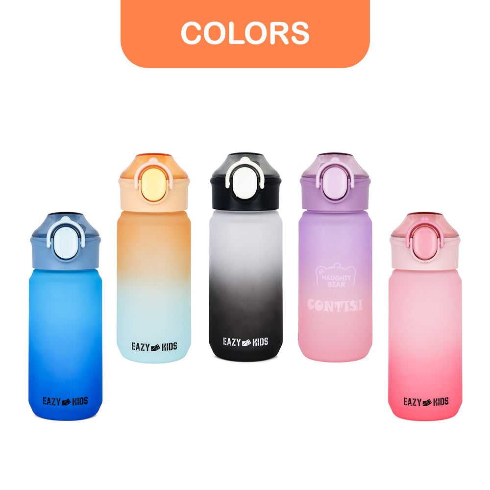 EAZY KIDS Water Bottle 500ml wt Handle - Orange