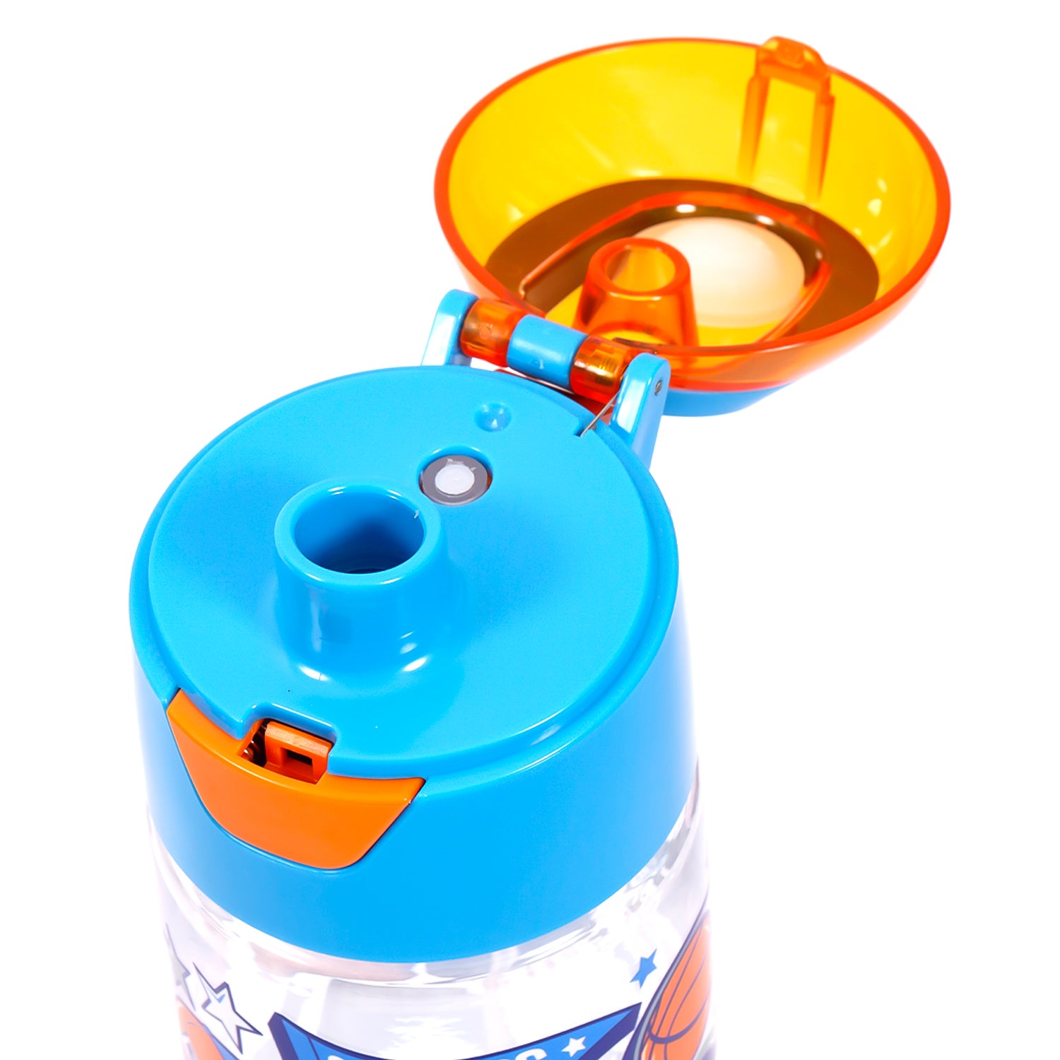 EAZY KIDS Tritan Water Bottle w/Spray, Soccer - Blue, 750ml