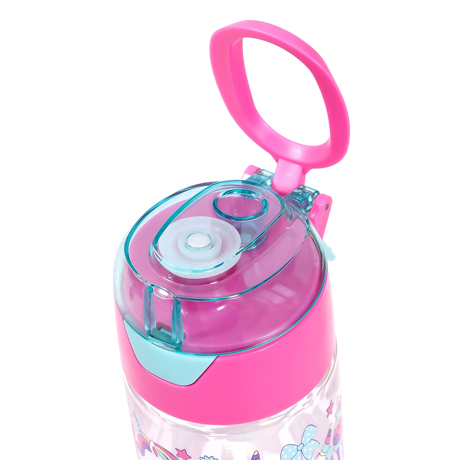 EAZY KIDS Tritan Water Bottle w/Spray, Unicorn Desert - Pink, 750ml