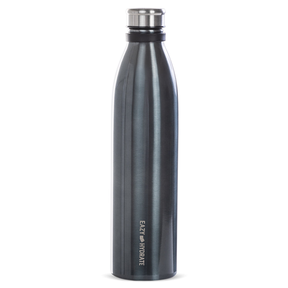 EAZY KIDS Steel Water Bottle, 1150ml Black