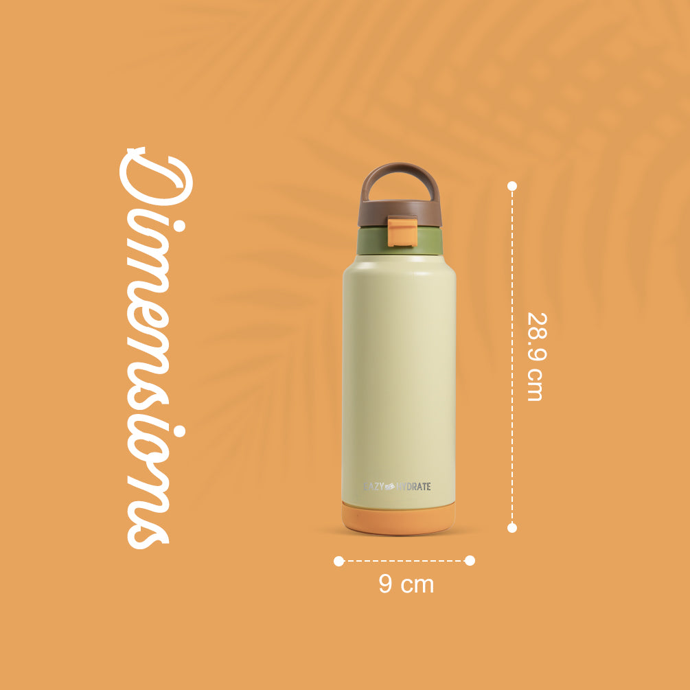 EAZY KIDS Vacuum Insulated Water Bottle Refresh, 950ml Green