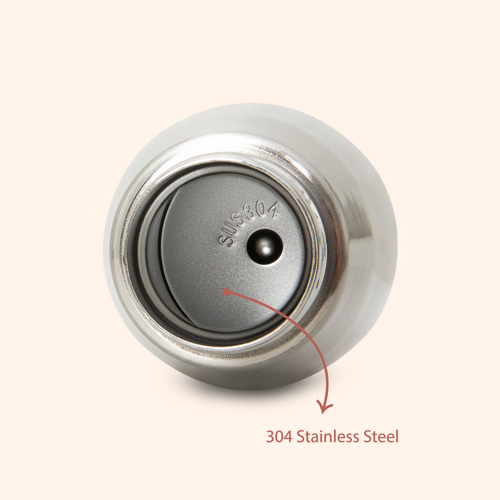 Eazy Kids Double Walled Stainless Steel Water Bottle, 420ml Rose Gold