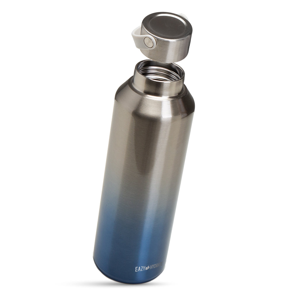 EAZY KIDS Stainless Steel Water Bottle, 710ml Silver