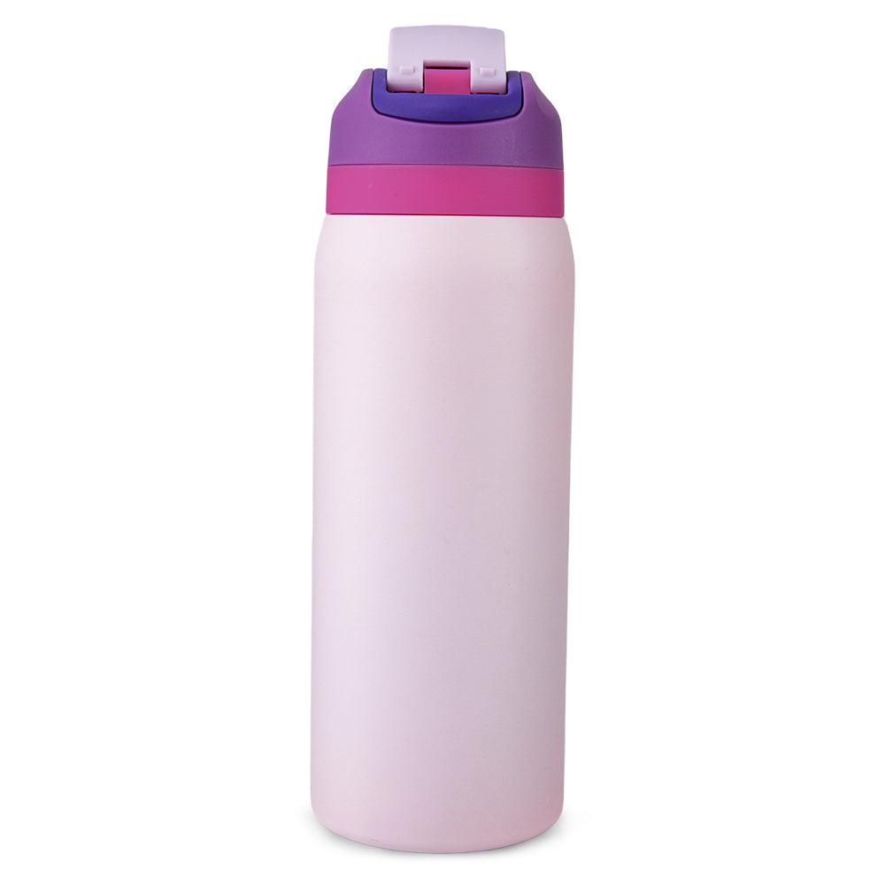 Eazy Kids Stainless Steel Water Bottle Bling w/ Straw and Spout 948 mL Girl Power Bling
