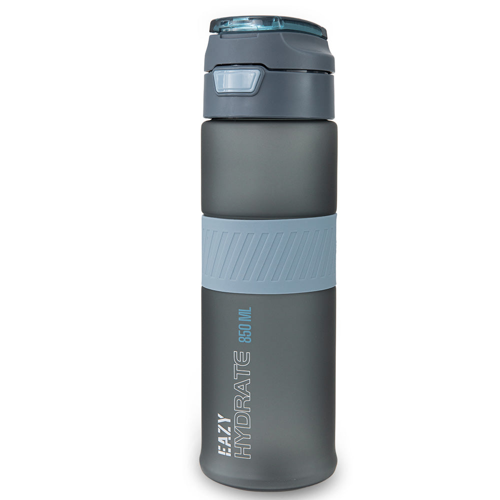 Eazy Kids Personalized Tritan Water Bottle 850ml with Spout Lid & Handle - Storm Navy