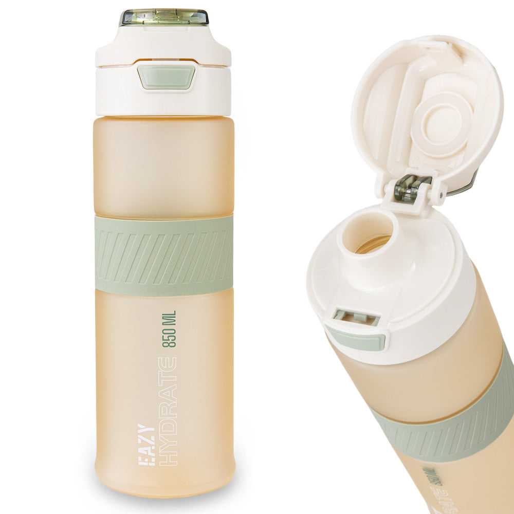 Eazy Kids Tritan Water Bottle 850ml with Spout Lid & Handle - Ivory