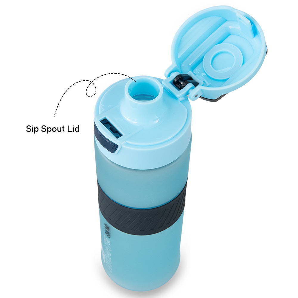 Eazy Kids Personalized Tritan Water Bottle 850ml with Spout Lid & Handle - Ice Blue Blast
