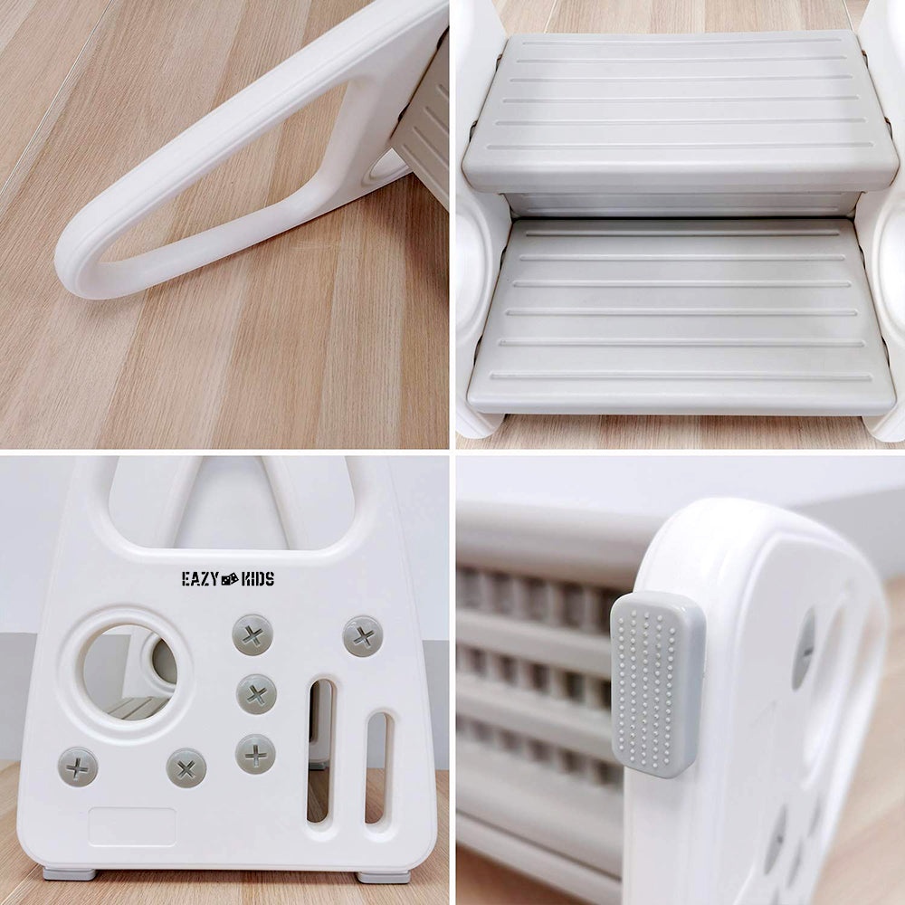 EAZY KIDS 2 Step Stool - Grey